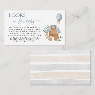 Carte D'accompagnement Sweet Boho Neutral Boy Baby shower Livres pour béb
