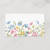 Carte D'accompagnement Sweet Bunny Elegant Floral Insert Card (Dos)