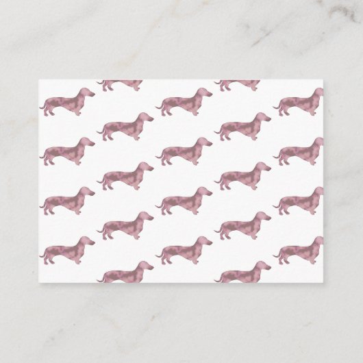 Carte D'accompagnement Sweet Dachshund Chien Art Apportez Un Baby shower (Dos)