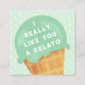 Carte D'accompagnement Sweet Gelato Mint Classroom Valentine's Day Card (Devant)
