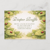 Carte D'accompagnement Sweet Ladybug Spring Diapper Raffle (Devant)