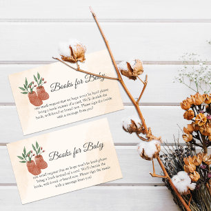 Carte D'accompagnement Sweet Little Girl Boho Vêtements Livres Pour Bébé