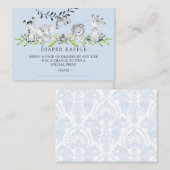 Carte D'accompagnement Sweet Safari Baby shower Déchets Raffle Billet (Devant / Derrière)