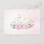 Carte D'accompagnement Sweet Swan Princess Pink Purple Diaper Raffle (Dos)