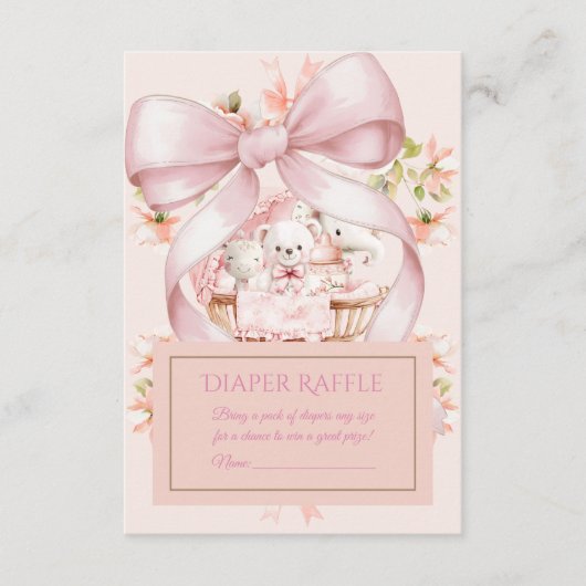 Carte D'accompagnement Sweet Teddy Bear Nursery Floral Insert (Devant)