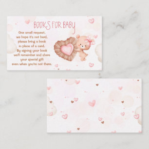 Carte D'accompagnement Sweetheart Baby shower rose Livres Pour Baby Card