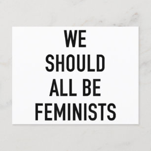 Carte D'accompagnement T-shirt féministe - Nous devrions tous être fémini