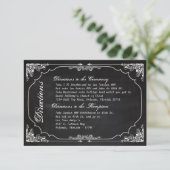 Carte D'accompagnement Tableau de bord Mariage 3x5 Direction Cha Vintage (Debout devant)
