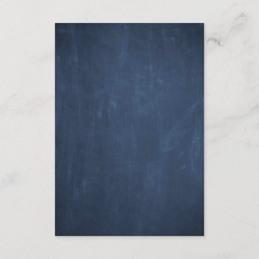 Carte D'accompagnement Tableau noir Rustique Floral Mariage Réception (Dos)