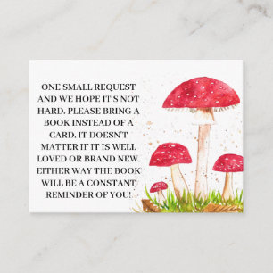 Carte D'accompagnement Tabourets Champignons Livres pour Baby Request