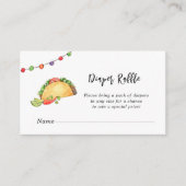 Carte D'accompagnement Taco' Bout Baby shower Déchets Raffle (Devant)