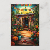 Carte D'accompagnement Taco & Tequila Mexican Fiesta Détails sur l'invité (Dos)