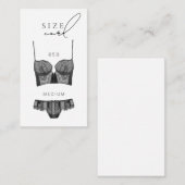 Carte D'accompagnement Taille de la Fête des mariées Lingerie moderne (Devant / Derrière)