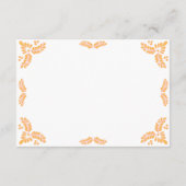 Carte D'accompagnement Talavera Yellow Floral Minimalist Spanish Wedding (Dos)