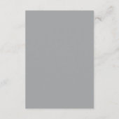 Carte D'accompagnement Talula Grey Mariage élégant (Dos)