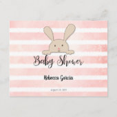 Carte D'accompagnement Tan Bunny Pink Maman's Belly Taille Douche Jeu (Dos)