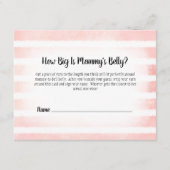 Carte D'accompagnement Tan Bunny Pink Maman's Belly Taille Douche Jeu (Devant)