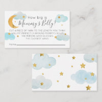 Tarjeta De Recepción Lune & Étoiles bleu Quelle ta