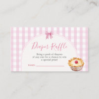 Tarte Cutie Rose En vichy Baby shower Déchets Raff