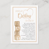 Carte D'accompagnement Taupe Display Shower Card | Unwrapped Gifts Insert (Devant)