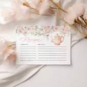 Carte D'accompagnement Tea Party Bridal Shower Recipe