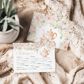 Carte D'accompagnement Tea Party Bridal Shower Recipe