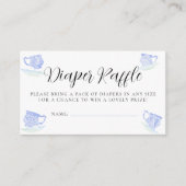 Carte D'accompagnement Tea Party Chine Dentelle Baby shower Déchets Raffl (Devant)