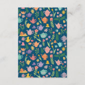 Carte D'accompagnement Tea Party Fête des mariées Cute CUSTOM QR Code (Dos)