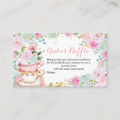 Carte D'accompagnement Tea Party Pastel Fleurs Undies Raffle (Devant)