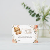 Carte D'accompagnement Teddy Bear Automne Baby shower d'automne Déchets R (Debout devant)