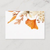 Carte D'accompagnement Teddy Bear Automne Floral Diaper Raffin (Dos)