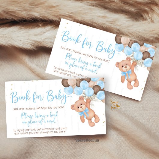 Carte D'accompagnement Teddy Bear Baby shower Nous pouvons à peine attend