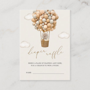 Carte D'accompagnement Teddy Bear Baby shower tombole de couche