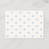 Carte D'accompagnement Teddy Bear Blue Boy Baby shower Déchets Raffle (Dos)
