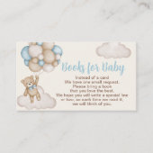 Carte D'accompagnement Teddy Bear Boy Books for Baby (Devant)