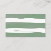 Carte D'accompagnement Teddy Bear Diaper Raffin Sage Baby shower vert (Dos)