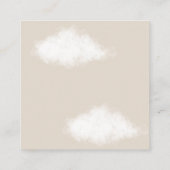 Carte D'accompagnement Teddy Bear Diaper Raffle Baby Boy Douche (Dos)