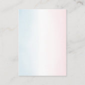 Carte D'accompagnement Teddy Bear Gender Reveal Diaper Raffle (Dos)