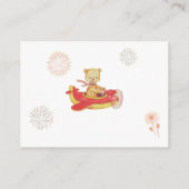 Carte D'accompagnement *~* Teddy Bear Plane Fireworks Diaper Raffin (Dos)