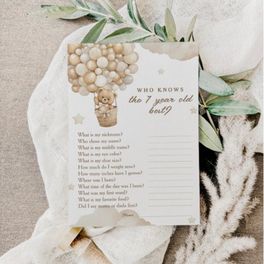 Carte D'accompagnement Teddy Bear Premier Anniversaire Qui Connaît Le Mei