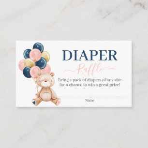Carte D'accompagnement Teddy Bear Sexe Révéler Déchets Raffle