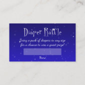 Carte D'accompagnement Teddy Bear with Gift - Diapers Raffer Ticket (Dos)
