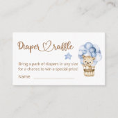 Carte D'accompagnement Teddy Ours Bébé Ours Baby shower Déchets Raffle (Devant)
