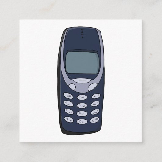 Carte D'accompagnement Téléphone cellulaire vintage (Devant)