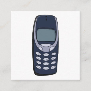 Carte D'accompagnement Téléphone cellulaire vintage