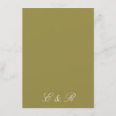 Carte D'accompagnement Tendance de couleur vive verte (Dos)