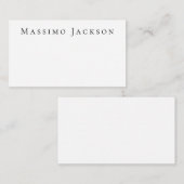 Carte D'accompagnement Tendance Noir & Blanc Moderne Créatif Simple (Devant / Derrière)