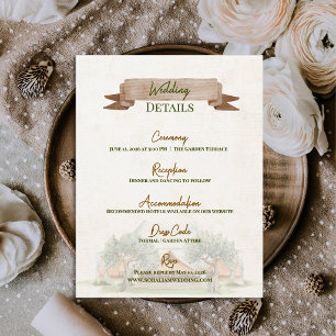 Carte D'accompagnement Tente de plein air Bohème détails de mariage de ca