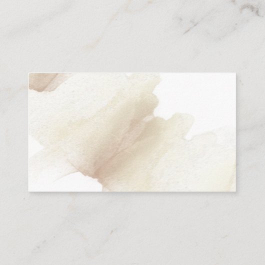 Carte D'accompagnement Terme Blooms Beige Tige Mariage Détails/ Site Web (Dos)