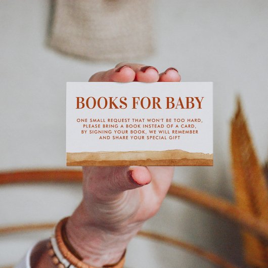 Carte D'accompagnement Terracotta Boho Abstrait Désert Demande de réserva